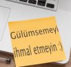 Yapışkan Kağıda Yazı